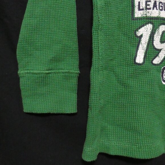 CHILDREN'S PLACE | medium 7/8 | Green Waffle Knit Long Sleeve Graphic Shirt - Picture 7 of 16